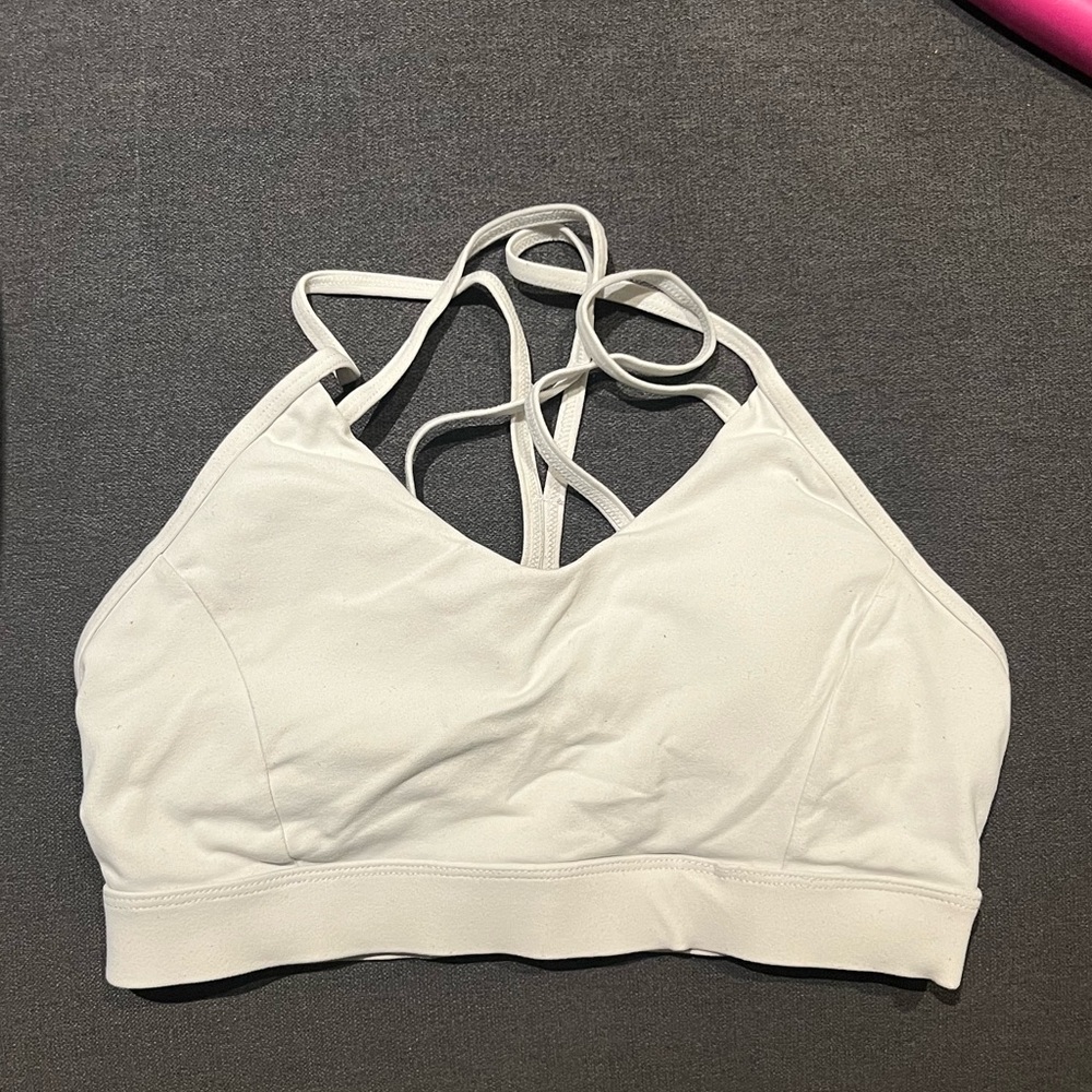 Lulu lemon White Sports Bra. Size S